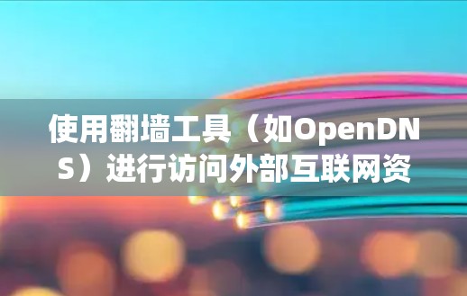 使用翻墙工具（如OpenDNS）进行访问外部互联网资源是一个常见的技术挑战，但只要按照正确的步骤逐步进行，是可以成功克服的。以下是详细的步骤指南